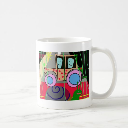 トラクターとカタツムリ コーヒーマグカップ (右)