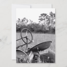 トラクターと長い草 カード