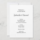 トラクターに乗る花嫁のファームウェディング 招待状 (裏面)