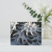 トラクターのカルチィベーターの車輪のクリスマスの郵便はがき シーズンポストカード (スタンド正面)