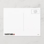 トラクターのカルチィベーターの車輪のクリスマスの郵便はがき シーズンポストカード (裏面)