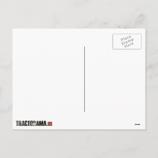 トラクターのカルチィベーターの車輪のクリスマスの郵便はがき シーズンポストカード (裏面)