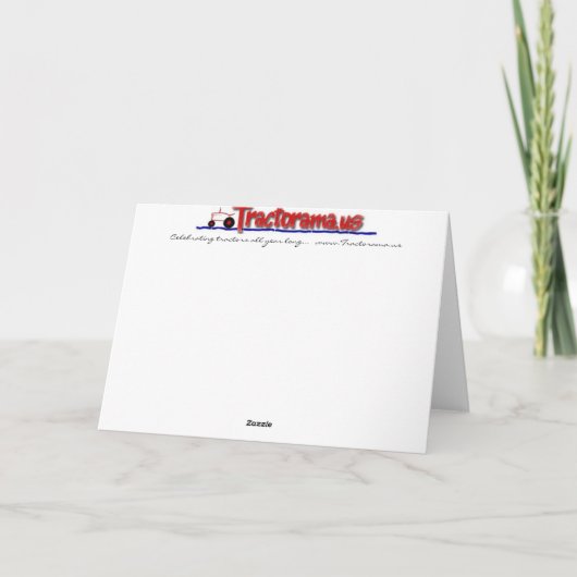 トラクターのクリスマスカード(ビジネス用またはファミリ用) シーズンカード (裏面)