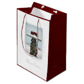 トラクターのクリスマス媒体のギフトバッグ ミディアムペーパーバッグ (正面アングル)