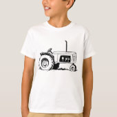 トラクターのスケッチ Tシャツ (正面)
