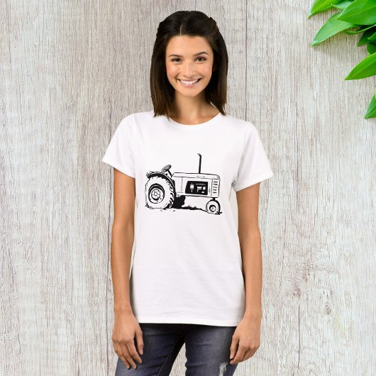 トラクターのスケッチ Tシャツ