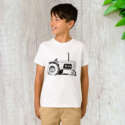 トラクターのスケッチ Tシャツ
