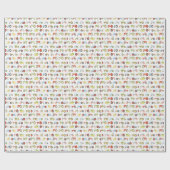 トラクターのデザインの包装紙 ラッピングペーパー (フラット)