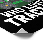 トラクターのドライバーファームが大好きな少年に過ぎない ポスター (角)