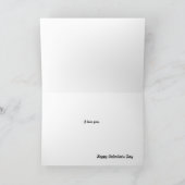 トラクターのバレンタインカード: 赤は愛の色です。 シーズンカード (内部)