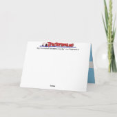 トラクターのバースデー・カードの農家 カード (裏面)