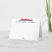 トラクターのバースデー・カード カード (裏面)