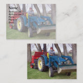 トラクターのパパ コーリングカード (正面/裏面)