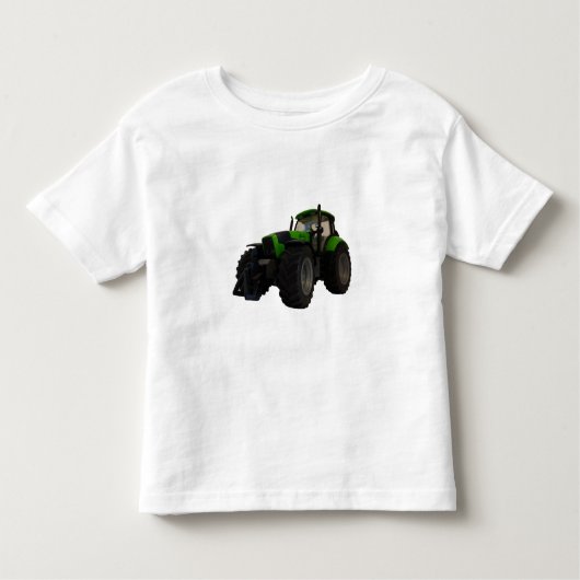 トラクターのベビーまたは幼児のワイシャツ トドラーTシャツ (正面)