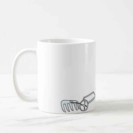 トラクターのマグの農家 コーヒーマグカップ (左)