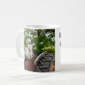 トラクターの公式のWestie コーヒーマグカップ (正面左)