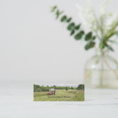 トラクターの切断の干し草の農業の名刺 スキニー名刺 (スタンド正面)