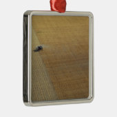 トラクターの収穫 メタルオーナメント (右)