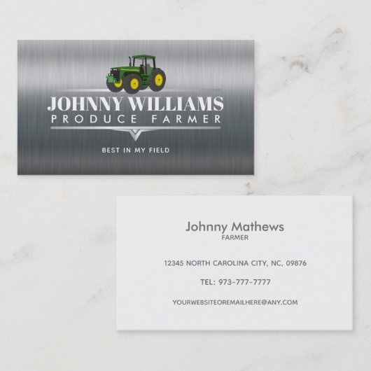 トラクターの名刺 名刺 (正面/裏面)