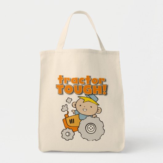 トラクターの堅いTシャツおよびギフト トートバッグ (正面)