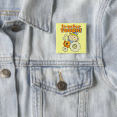 トラクターの堅いTシャツおよびギフト 缶バッジ (インサイチュ)