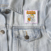 トラクターの堅いTシャツおよびギフト 缶バッジ (インサイチュ)