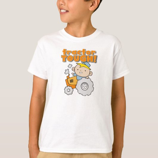 トラクターの堅いTシャツおよびギフト Tシャツ (正面)