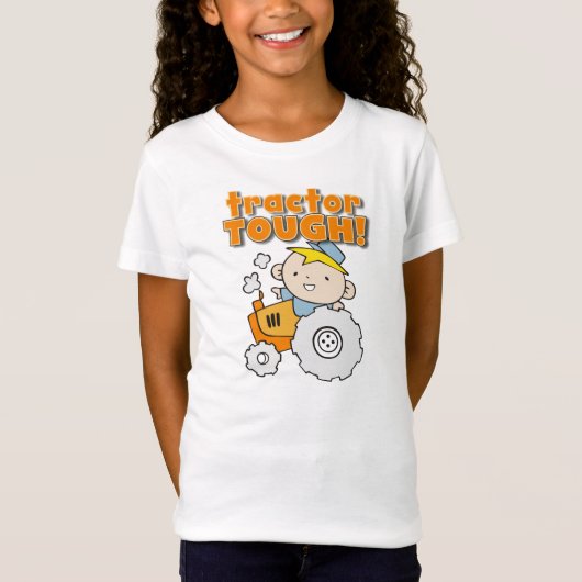 トラクターの堅いTシャツおよびギフト Tシャツ (正面)