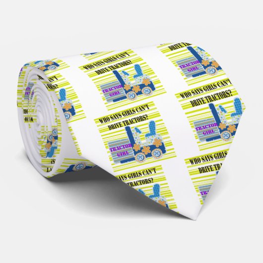 トラクターの女の子のTシャツおよびギフト ネクタイ (ロール)
