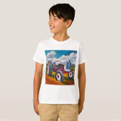 トラクターの絵 - トラクター愛好家へのギフト Tシャツ (正面フル)