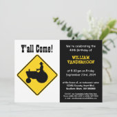 トラクターの誕生会のおもしろいな農家 招待状 (スタンド正面)