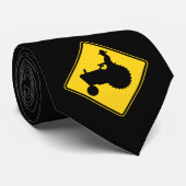 トラクターの警告標識の黒い農家 ネクタイ (ロール)