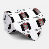 トラクターの赤いTシャツおよびギフト ネクタイ (ロール)