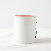 トラクターの農家のおもしろいな農家のギフト ツートーンマグカップ (中央)