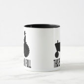 トラクターの農家はこれ私がいかに転がるかです マグカップ (中央)