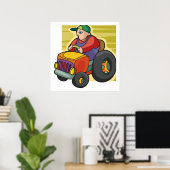 トラクターの運転手 ポスター (ホームオフィス)