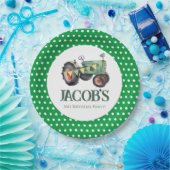 トラクターの3回目の誕生日 ペーパープレート (パーティー)