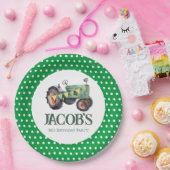 トラクターの3回目の誕生日 ペーパープレート (パーティー)