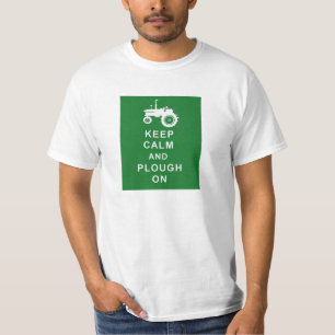 トラクターのTシャツの誕生日の農場の穏やかなすきを保って下さい Tシャツ