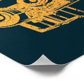 トラクターは大丈夫？上下逆おもしろい農家 ポスター (角)