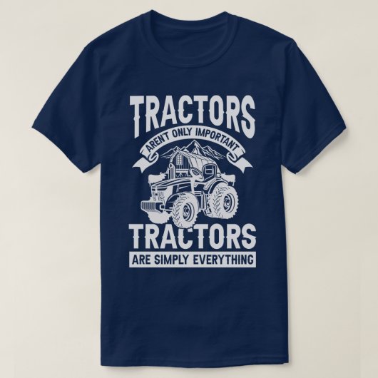 トラクターは重要な農業の牧場を借りていない Tシャツ (デザイン正面)