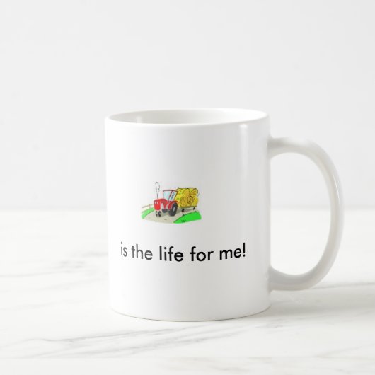 トラクターは、私のための生命です! コーヒーマグカップ (右)