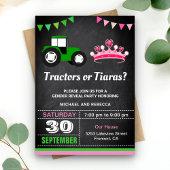 トラクターまたはティアラスジェンダーがパーティーを明らかにする 招待状