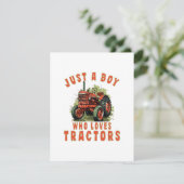 トラクターを愛するカントリーライフボーイ エンクロージャーカード (スタンド正面)