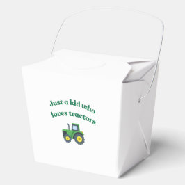 トラクターを愛する子供たち – パーティーの好意ボックス フェイバーボックス