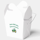 トラクターを愛する子供たち – パーティーの好意ボックス フェイバーボックス (見開き)