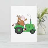 トラクターを運転する牛 招待状 (スタンド正面)