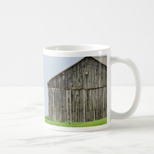 トラクターを閉じた納屋シーン コーヒーマグカップ (右)
