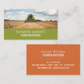 トラクターインフィールド、農家&ブッチャー 名刺 (正面/裏面)
