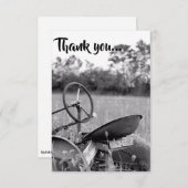 トラクターインロンググラスサンキューカード サンキューカード (正面/裏面)